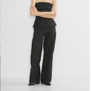 Aritzia Babton Parity Linen Pant (Black) #linen #workpants
